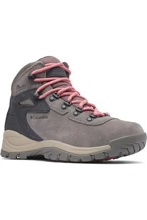 Columbia Newton Ridge Plus WP Amped, Scarponi da trekking ed escursionismo impermeabili a vita media Donna, Stratus/Canyon Rose 2024 , 36 EU