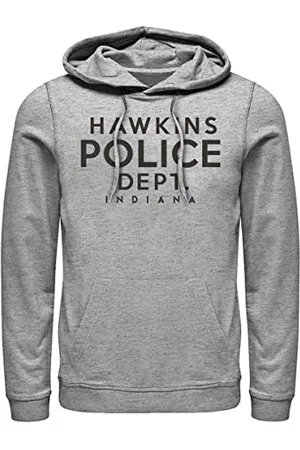 Stranger Things Hawkins Police Department Hoodie Hooded Sweatshirt, , S Unisex