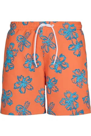 Urban classics Costume da Bagno Uomo, Pantaloncini da Mare, Resistenti al Cloro e al Sale con Tasche Laterali e Coulisse, Motivo Floreale, Taglie S - XXL