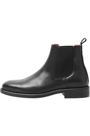 SELECTED Chelsea Boots Leather Black 45 Black 45