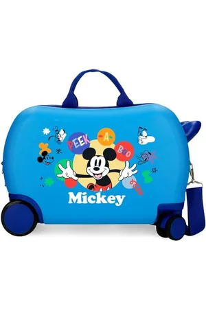 Disney Joumma Bags Mickey Peek a Boo, valigia per bambini, realizzata in ABS, quattro ruote doppie a rotazione multidirezionale, chiusura a combinazione laterale, interno con due scomparti.,