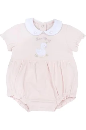 chicco Tutina Neonata a Maniche Corte, Pagliaccetto Neonata con Comoda Apertura con Bottoncini, in Morbido Cotone, Lavabile in Lavatrice, Abbigliamento Neonata 0-24 Mesi, Designed in Italy