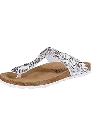 LICO Bioline Stone, Pantofole a Collo Basso Donna, Argento (Silber Silber), 37 EU