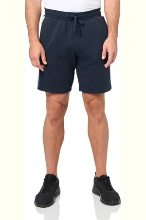 Emporio Armani Iconic Terry Loungewear Bermuda Shorts, Pantaloni Della Tuta Uomo, (Marine), S
