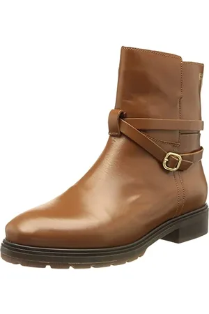 Tommy Hilfiger Leather Belt Low Boot FW0FW06658, Stivale Basso Donna, Marrone (Winter Cognac), 39 EU