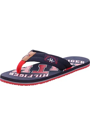 Tommy Hilfiger Infradito Uomo Essential TH Beach Sandal Scarpe da Mare, (Midnight), 48 EU