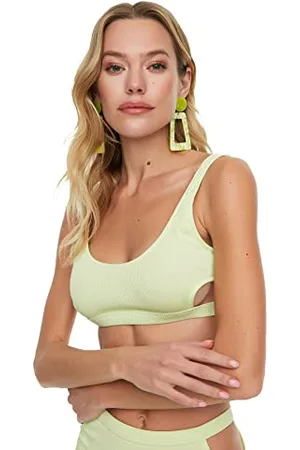 Trendyol Top Bikini Dettagliato con Scollo Strutturato, , 0 Donna