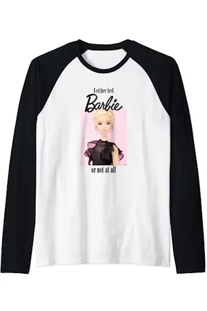 Barbie Maglietta Donna , Ufficiale, Sentirsi Come Maglia con Maniche Raglan