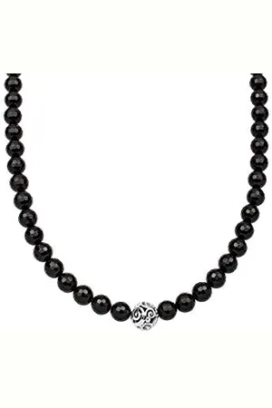 Elli Collana da Donna in 925 con Onice Nero, 45 cm