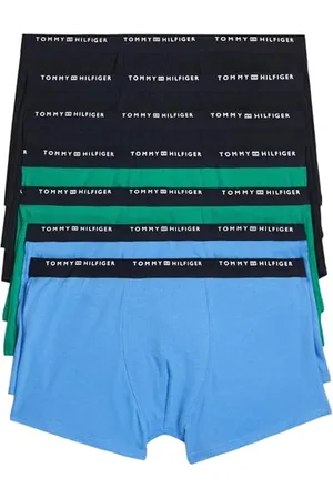 Tommy Hilfiger Bambino Pantaloncino Boxer Intimo, Multicolore (Des Sky/Oly Gr/B Spell), 6-7 Anni