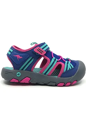 KangaROOS K-Trek Trail, Sandali Donna, Midnight Blue Fandango Pink, 39 EU