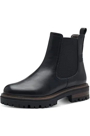 Tamaris Donna Stivaletti, Signora Stivaletti Chelsea,bottini,TOUCHit,Boots,Stivaletti,Stivaletto,Stivaletto Slip-on,Piatto,Black Matt,37 EU