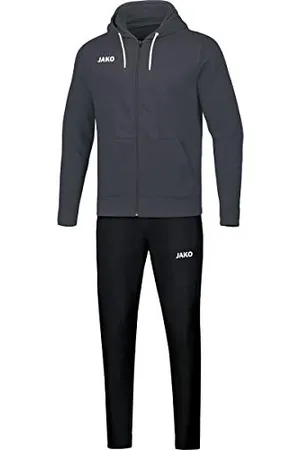 Jako Base mit Kapuze Tuta da Jogging, Antracite, 44 Donna
