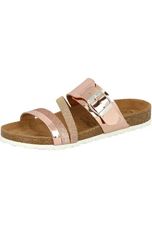 LICO Bioline Fashion, Sandali, Donna, Bianco (Rose Gold), 37 EU