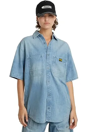 G-Star Donna Relaxed Venture Shirt, (sun faded blue mist D24882-D252-G342), M
