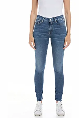 Replay Jeans Donna Luzien Skinny Fit Hyperflex Elasticizzati, Blu , W25 x L32