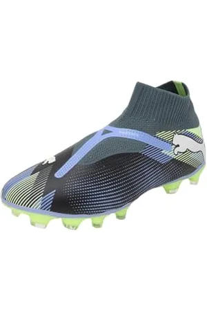 PUMA Future 7 Match+ Ll Fg/AG, Soccer Shoe Unisex - Adulto, Gray Skies White Fizzy Apple, 48 EU