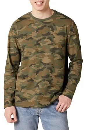 Amazon T-Shirt a Maniche Lunghe Regular Fit Uomo, , XXL