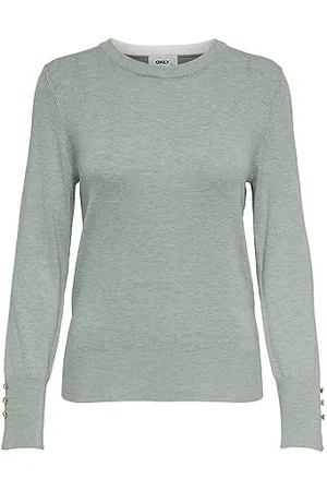 ONLY Onljulie Life LS Detail O-Neck CC Knt Maglione, , XL Donna