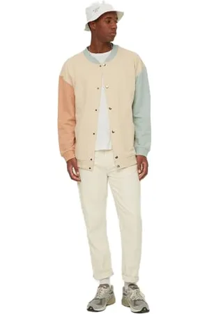 Trendyol Cardigan in Maglia con Colletto Bomber Standard Uomo Maglione, , XL