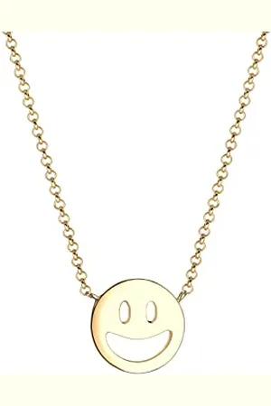 Elli Collana con Pendente da Donna in Argento, Placcato Giallo, 45 cm