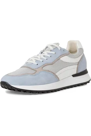 Marco Tozzi By Guido Maria Kretschmer Sneakers Uomo Basse in Pelle con Suola Grossa, (Lt Blue Comb), 43 EU
