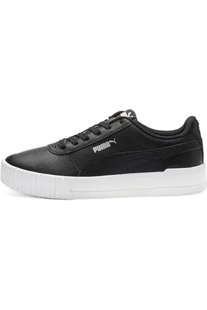 PUMA Carina L, Scarpe da Ginnastica Basse Donna, Black White Silver, 40 EU