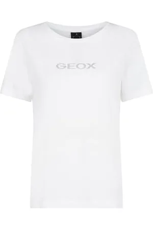 Geox Maglietta con Logo W T-Shirt, , M Donna