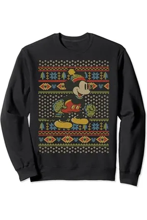 Disney Mickey Mouse Christmas Sweater Style Felpa