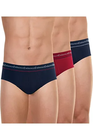 Eminence LOT DE 3 SLIPS TAILLE BASSE, Slip da uomo, (Mehrfarbig (marine/rouge/anthracite)), XXXX-Large (Taglia produttore: 8/XXXXL)