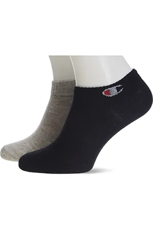 Champion Stivali unisex Core 6PP Quarter, grigio chiaro melange, bianco, nero, 39-42 EU (confezione da 6)