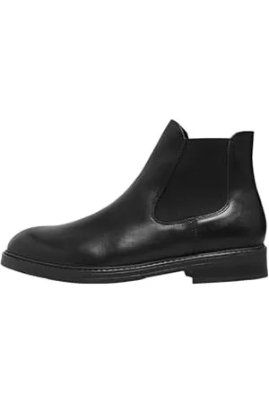 SELECTED SELETED HOMME Slhblake-Stivaletti Chelsea in Pelle, Chelseaboots Uomo, , 46 EU