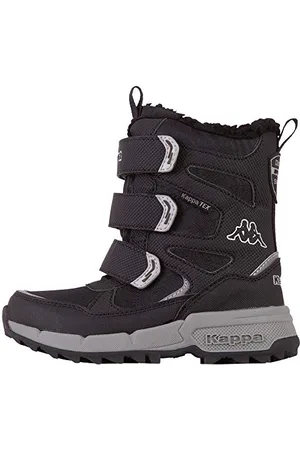 Kappa Vipos Tex K Unisex Kids Scarpe per jogging su strada Unisex - Bambini e ragazzi, Nero (Black/Silver), 31 EU