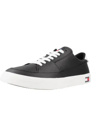 Tommy Hilfiger Uomo Sneakers Vulcanizzate Scarpe, (Black), 44