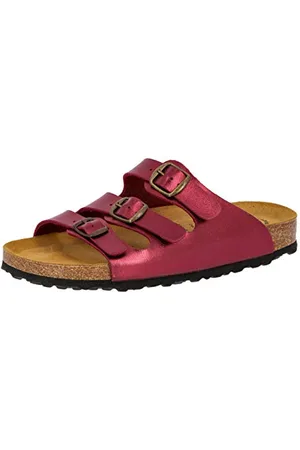 LICO Bioline Lady Soft, Ciabatte Donna, Rosso (Bordeaux Bordeaux), 36 EU