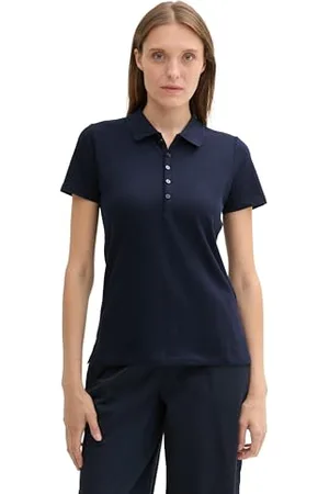 TOM TAILOR 1044731 Polo, 10668-Sky Captain Blue, S Donna
