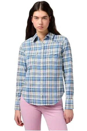 Wrangler Camicia Slim Reg Western Maglietta, , S Donna