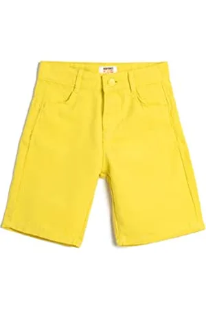 Koton Chino Shorts Adjustable Elastic Waistband Pockets Cotton, Pantaloncini Ragazzi, (151)