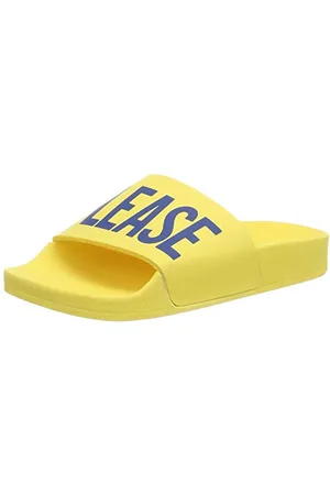 THE WHITE BRAND Beach Please, Sandali Punta Aperta Unisex-Bambini, Giallo (Yellow Yellow), 31 EU