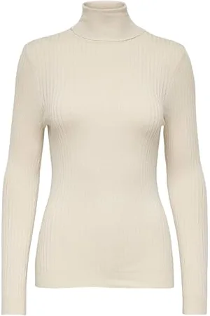 ONLY Onlkarol L/S Rollneck Knt Noos Pullover, Donna, (Pumice Stone), XS