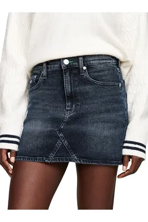 Tommy Hilfiger Donna Gonna in Jeans Izzie Skirt Corta, Blu ( Dark), 30W