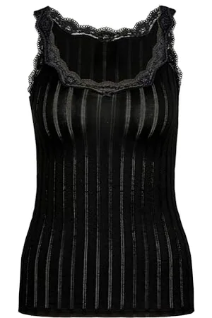 Calida Etude Toujours Damen Top ohne Arm Canottiera, (Schwarz 992), XS Donna