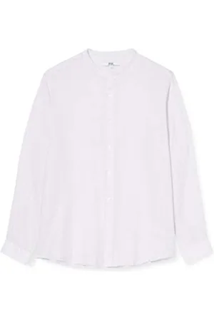 FIND Long Sleeve Linen Shirt Camicie Uomo