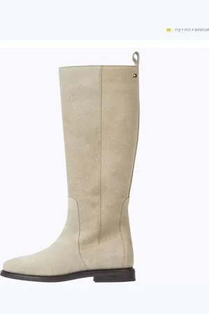 Tommy Hilfiger Donna Stivali Suede Piatti, , 37