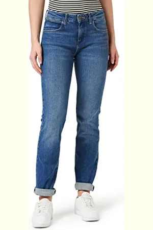 Wrangler Straight Jeans, (Airblue), 29W / 30L Donna