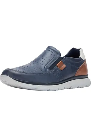 ARA BENJO, Mocassino Uomo, Blue,Marone,Bianco, 40 EU