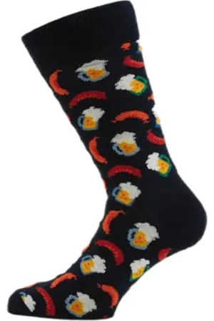 Happy Socks Beer And Sausage Sock Calzini, , 4-11 (Manufacturer Size:41-46) Unisex