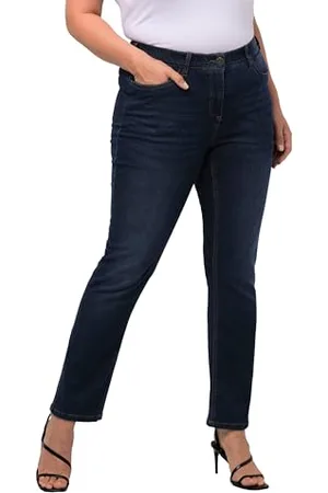 Ulla Popken Straight-Jeans, Jeans Donna, (Blue Denim), 53W / 32L