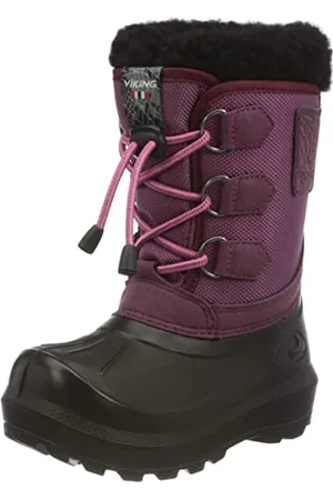 Viking Istind Stivali da Neve Unisex-Bambini Rosa(Dark Pink/Black) 38 EU