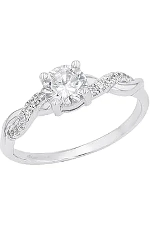 QS by s.Oliver Anello da Donna in 925, con zirconi sintetici, , fornito in confezione regalo